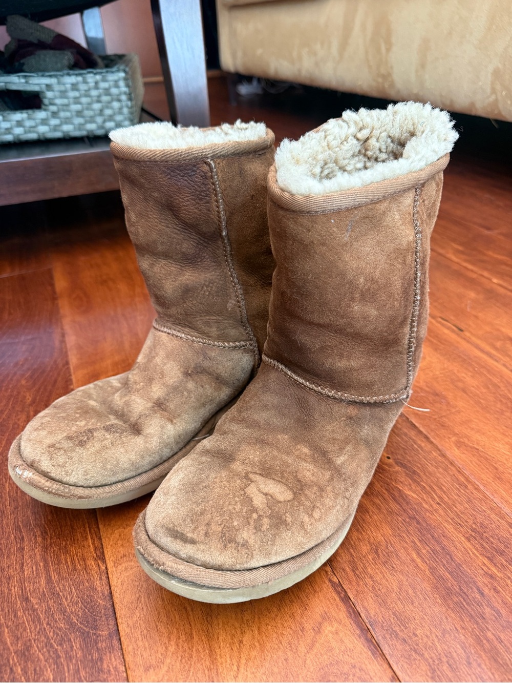 Chestnut Brown Ugg Suede Boots
